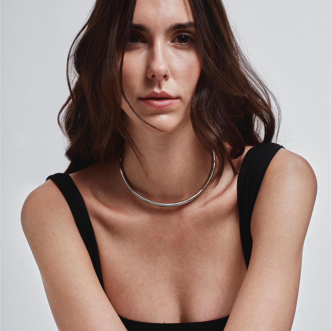 Breil rigid Petra steel choker necklace TJ4241