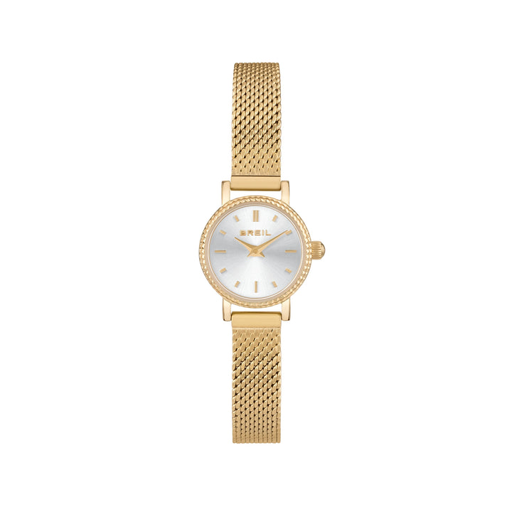 Breil Darling watch 18mm silver quartz steel IP gold finish TW1935