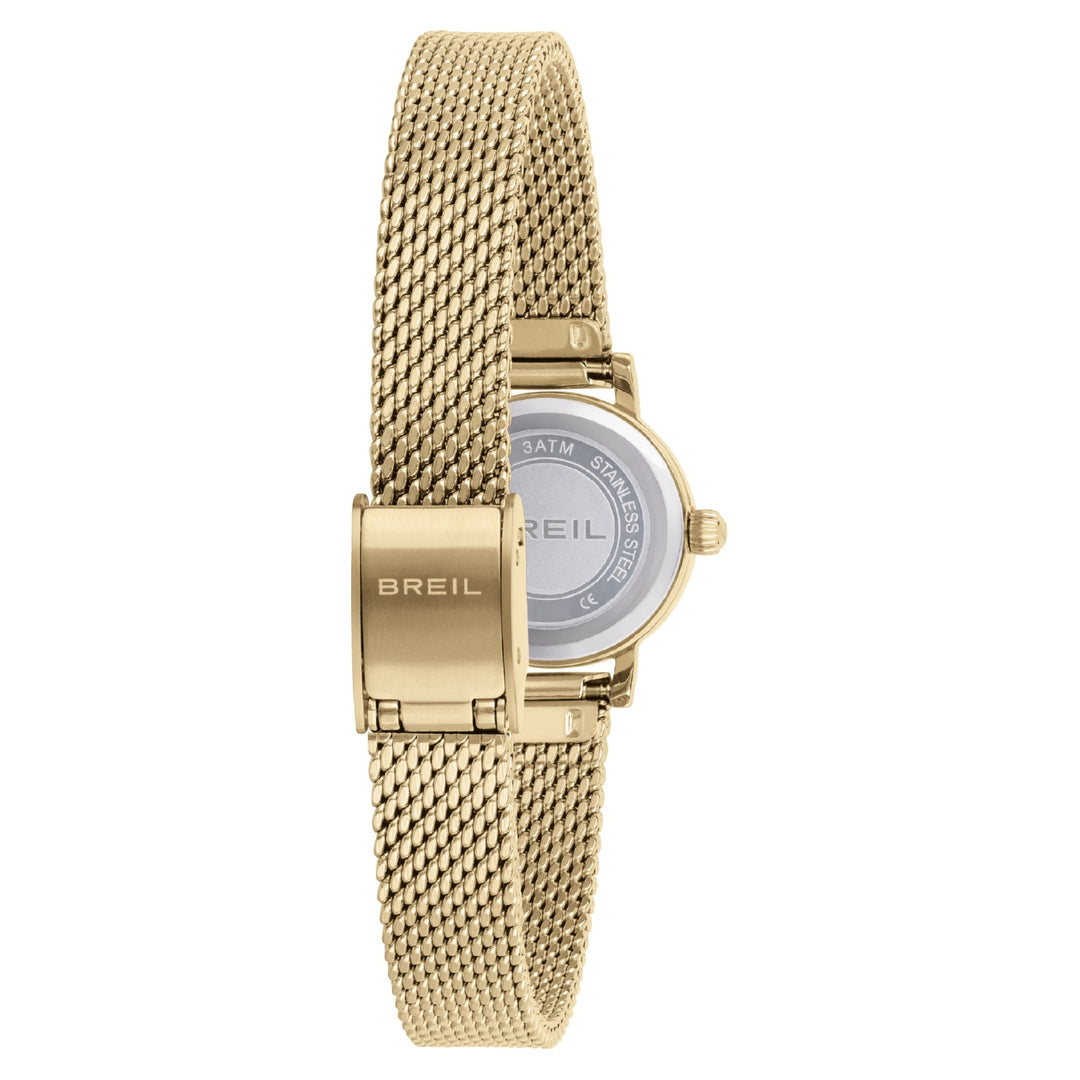 Breil Darling watch 18mm silver quartz steel IP gold finish TW1935