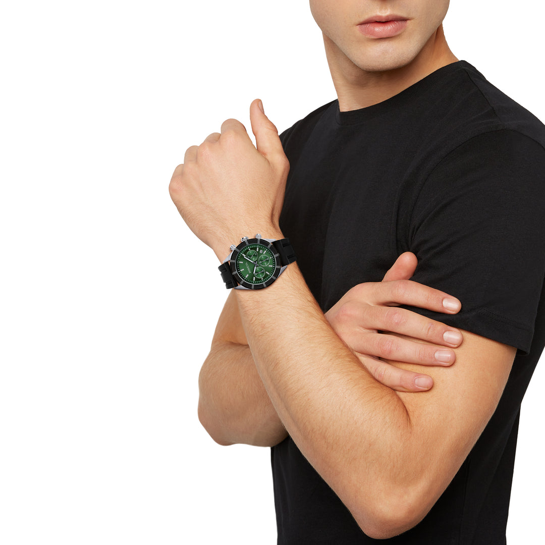Breil watch B 12 H Chrono 42mm green quartz steel TW2024