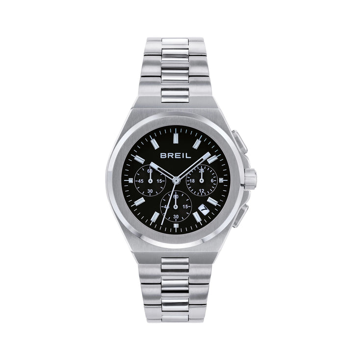 Breil Apex Chrono watch 40mm black quartz steel TW2111