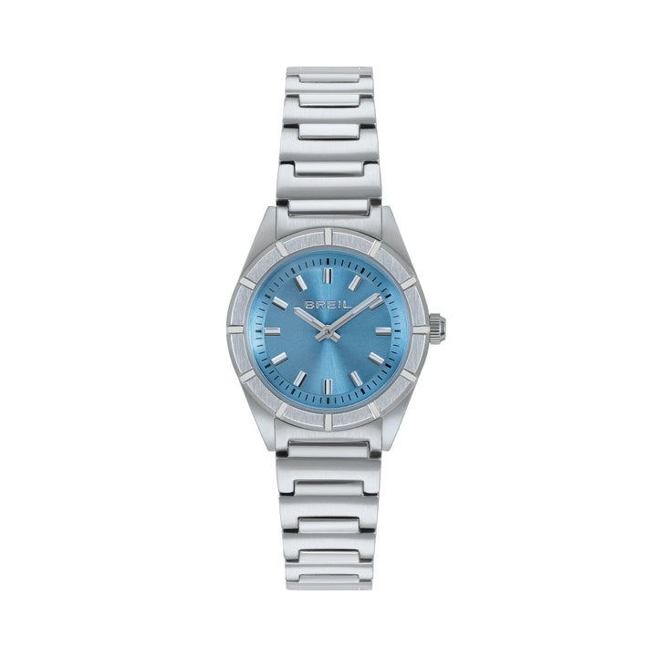 Breil watch B 12 H 26.5mm light blue quartz steel TW2188