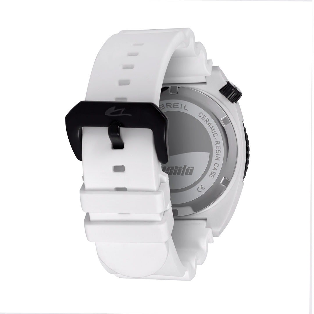 Breil Manta E.C.O. watch Blend 42mm white quartz alumina and polyamide TW2194