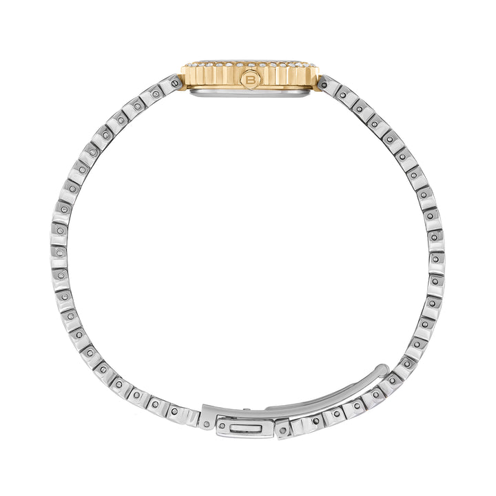 Breil Primp watch 24mm white quartz steel PVD finish 14k gold TW2200