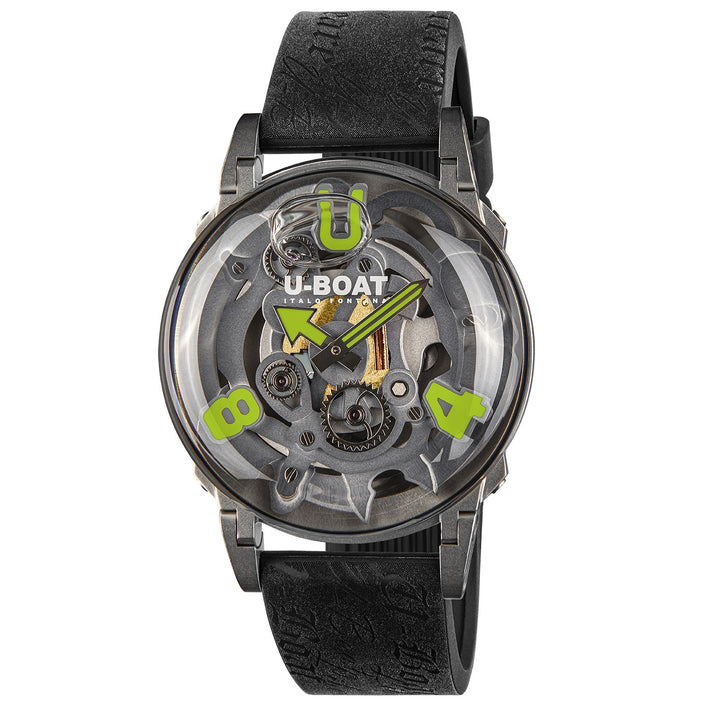 U-BOAT watch U-65 SS GREEN 44mm skeletonized quartz steel 3350