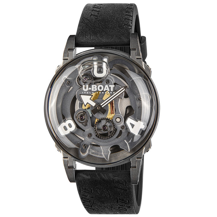 U-BOAT watch U-65 SS WHITE 44mm skeletonized quartz steel 3354