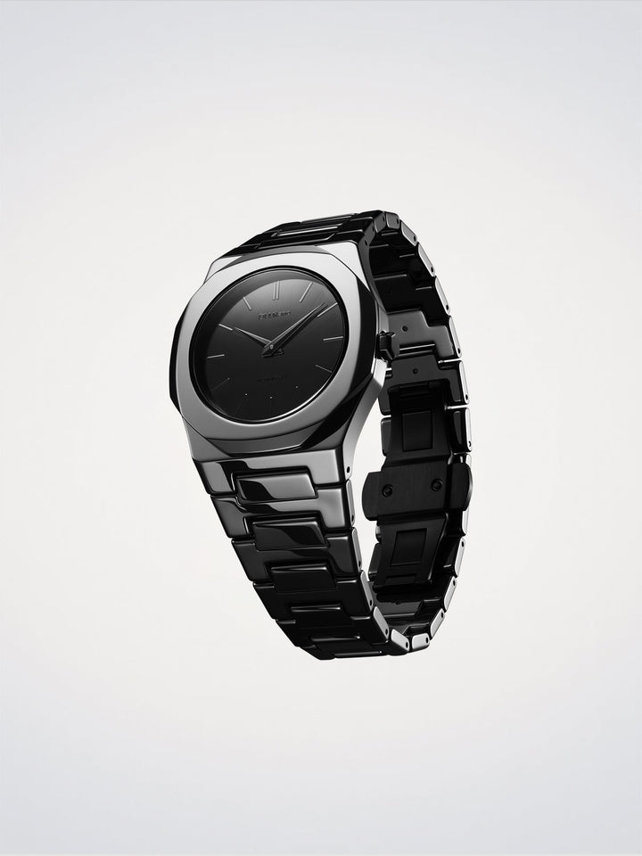 D1 Milano Black Mirror Ultra Thin 38 mm D1-UTBU09