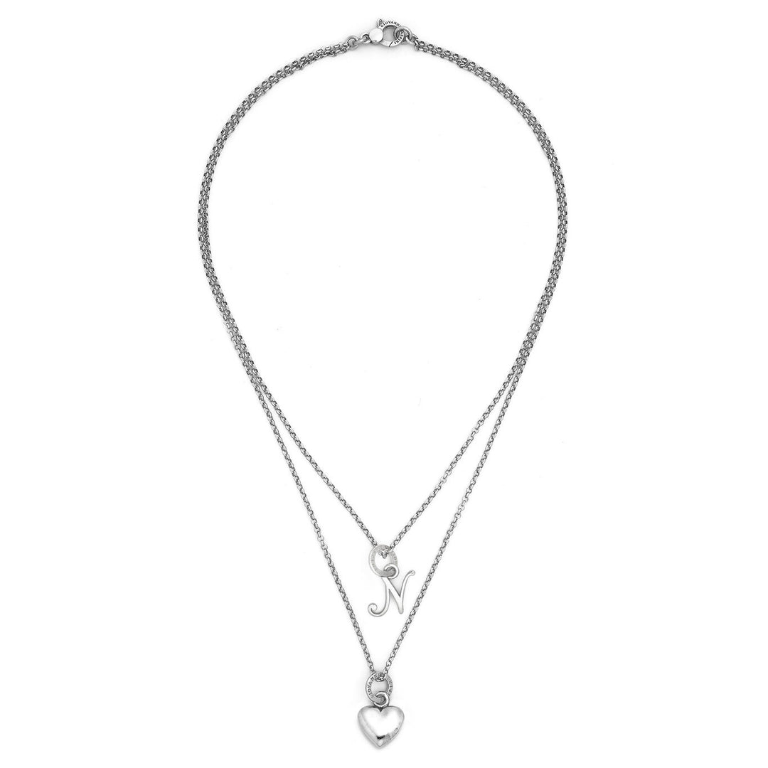 Giovanni Raspini heart and letter necklace n 925 Silver Necklace X01557