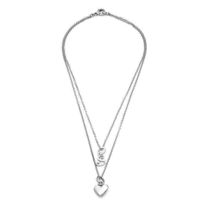 Giovanni Raspini heart and letter s necklace 925 Silver Necklace X01552