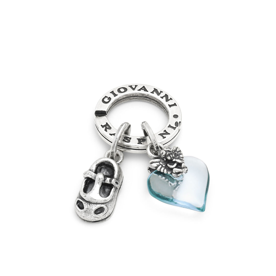 Giovanni Raspini Benvenuto Bimbo key ring silver X01630