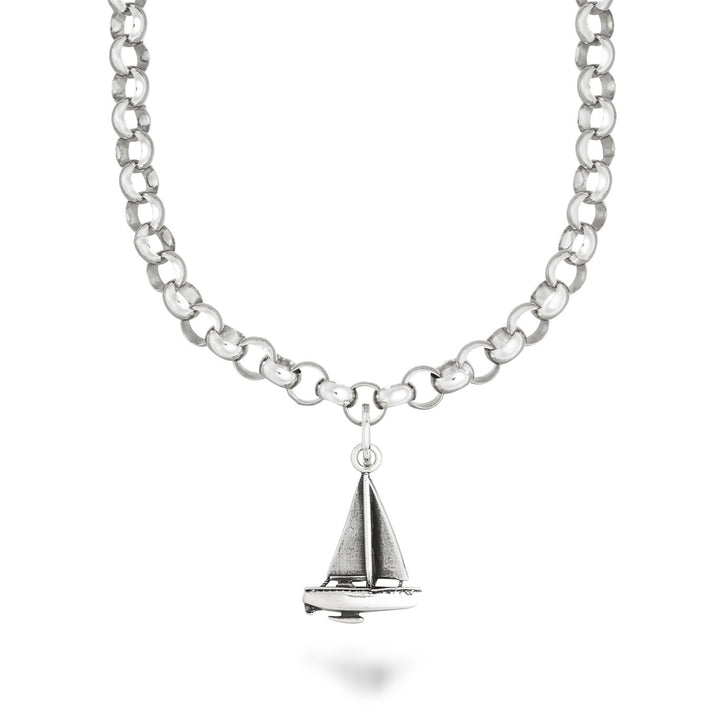 Giovanni Raspini T-Bar Sailboat Necklace silver X01638