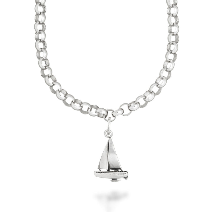 Giovanni Raspini T-Bar Sailboat Necklace silver X01638