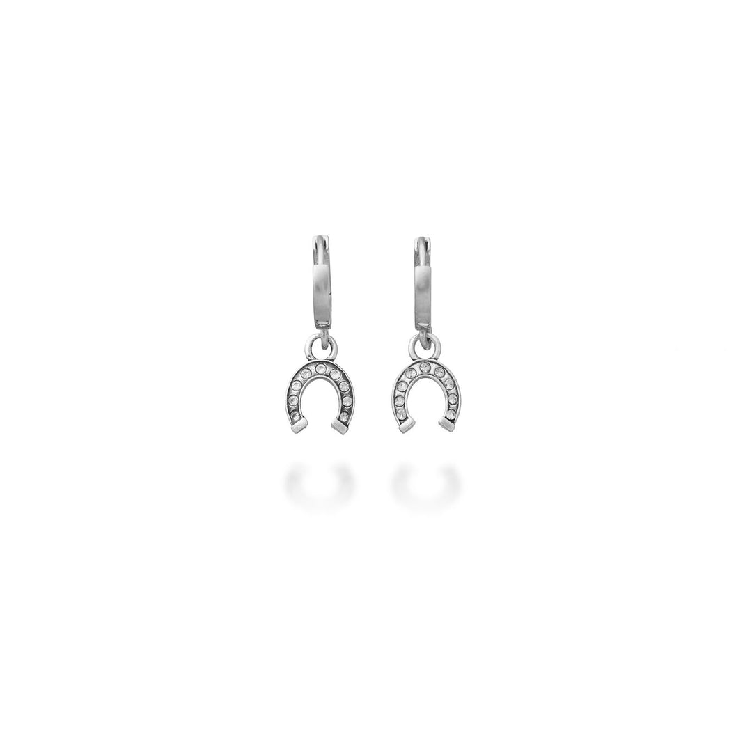 Giovanni Raspini Horseshoe Huggie Earrings silver X01650