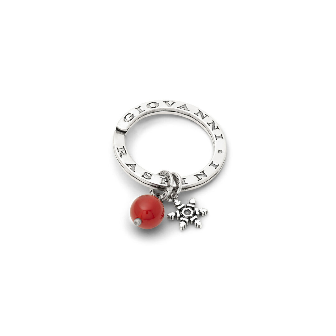 Giovanni Raspini Silver Christmas magic key ring X01681