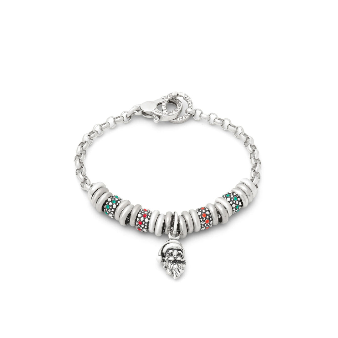 Giovanni Raspini Santa Claus silver bracelet X01693