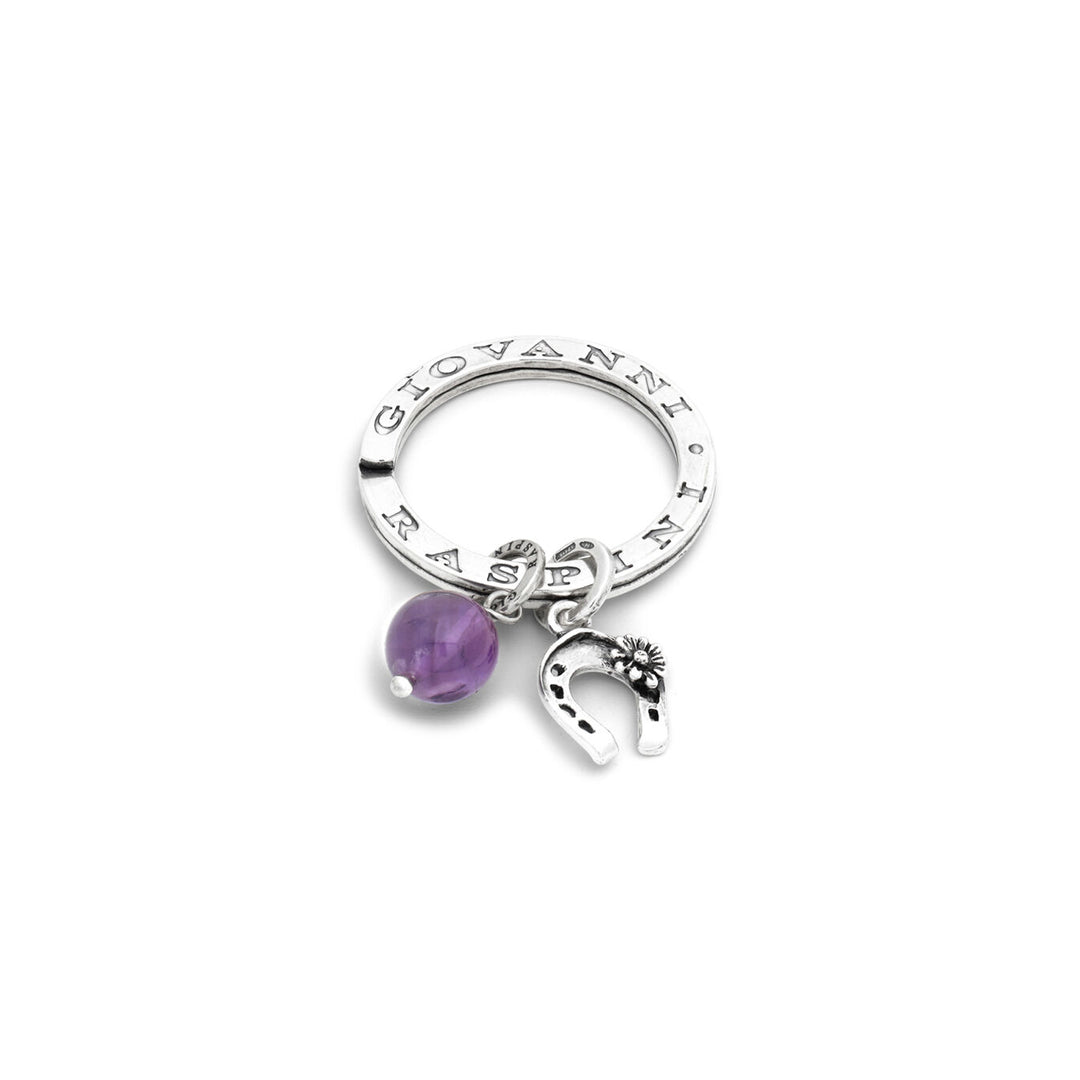 Giovanni Raspini Fortuna Luminosa key ring silver X01698