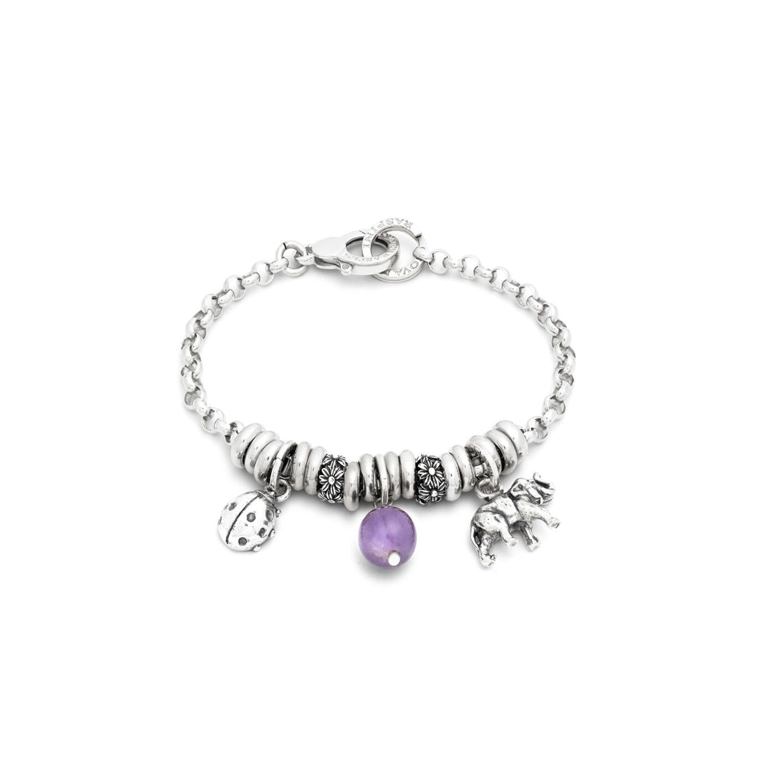 Giovanni Raspini Silver Amethyst Magic Bracelet X01710