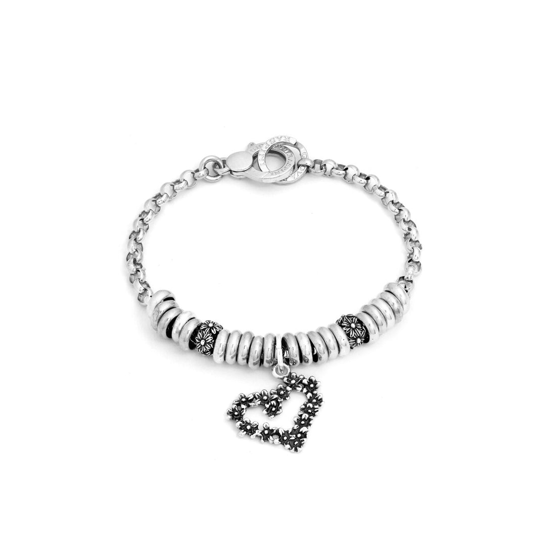 Giovanni Raspini Heart Daisy Bracelet 1736