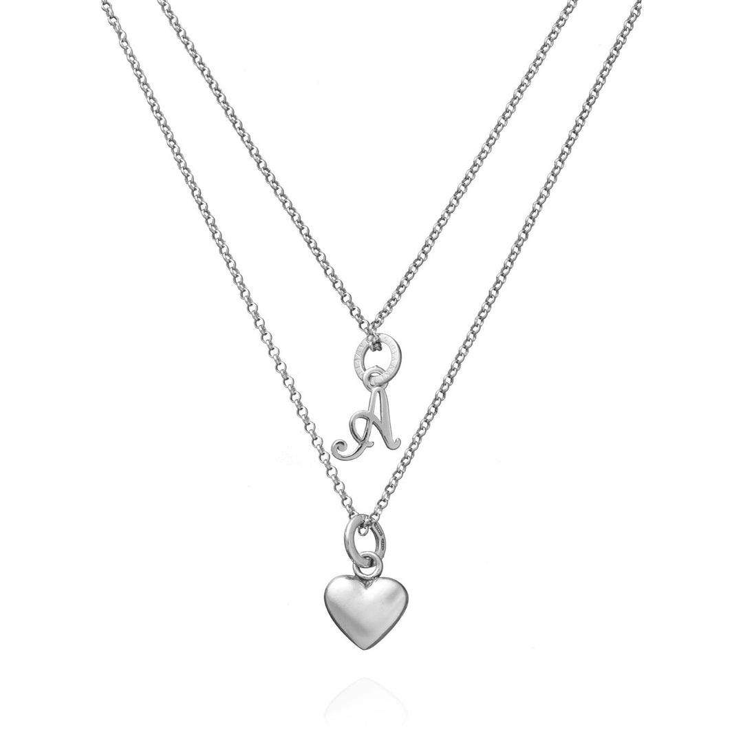 Giovanni Raspini Heart and Letter A necklace 1764