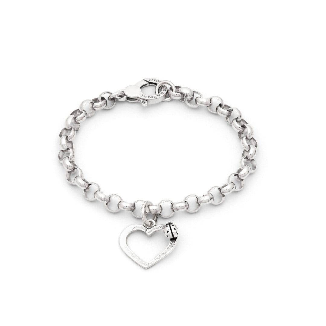 Giovanni Raspini Ladybug Heart Bracelet silver X01781