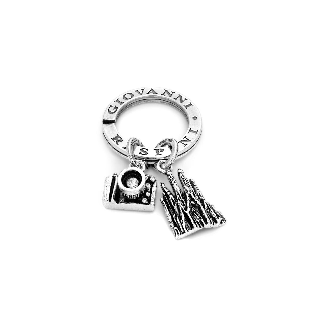 Giovanni Raspini Barcelona key ring silver X01820