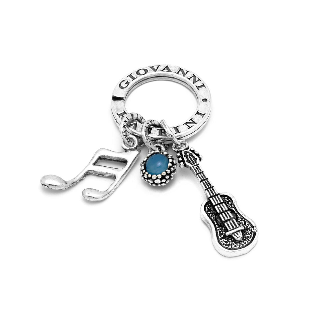 Giovanni Raspini Silver guitarist key ring X01834
