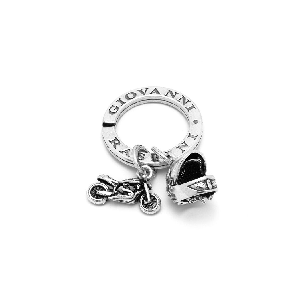 Giovanni Raspini Silver Motorcycle Keyring X01836