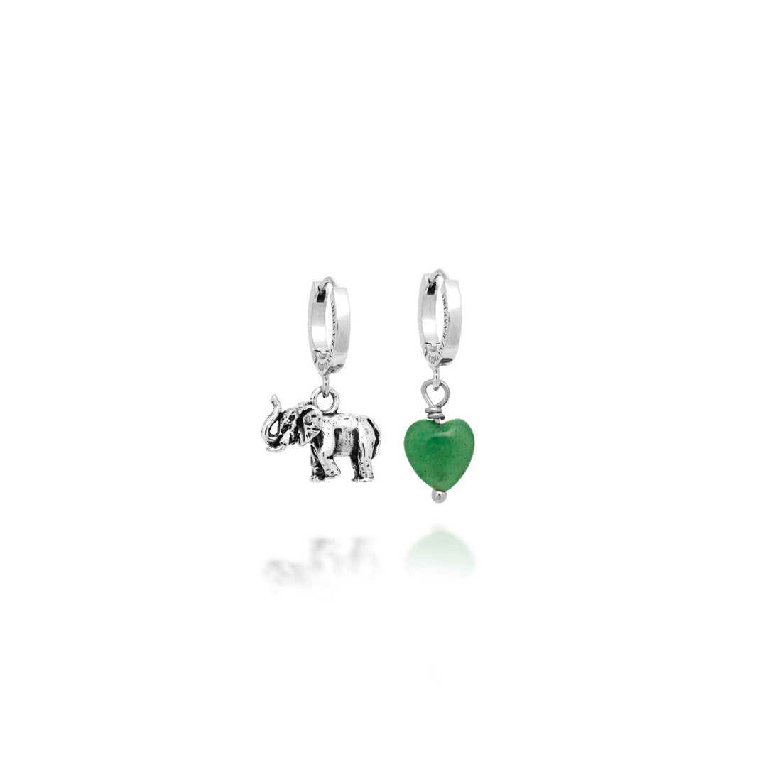 Giovanni Raspini Silver Elephant Huggie Earrings X01842