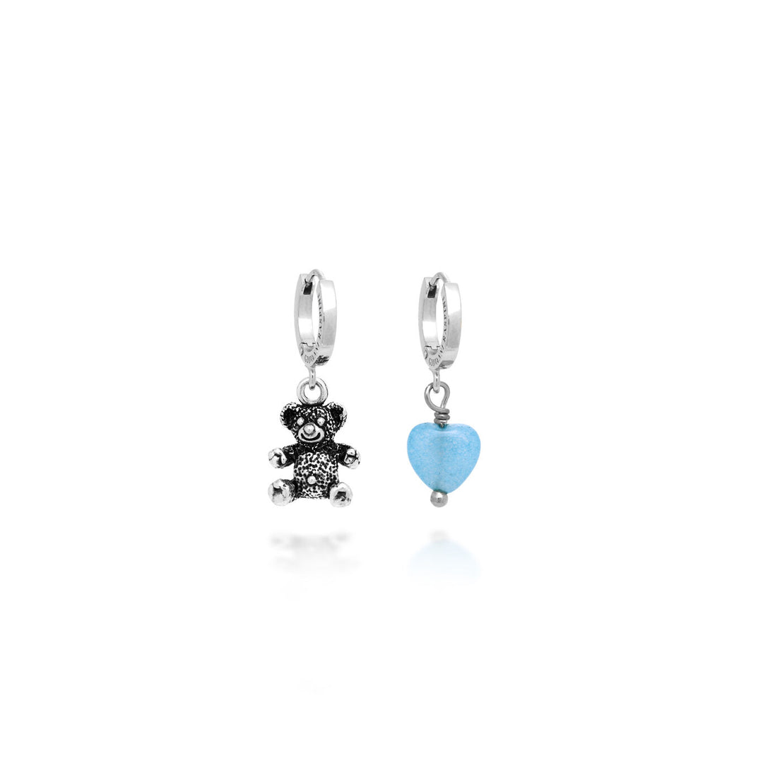 Giovanni Raspini Silver Baby Bear Huggie Earrings X01844