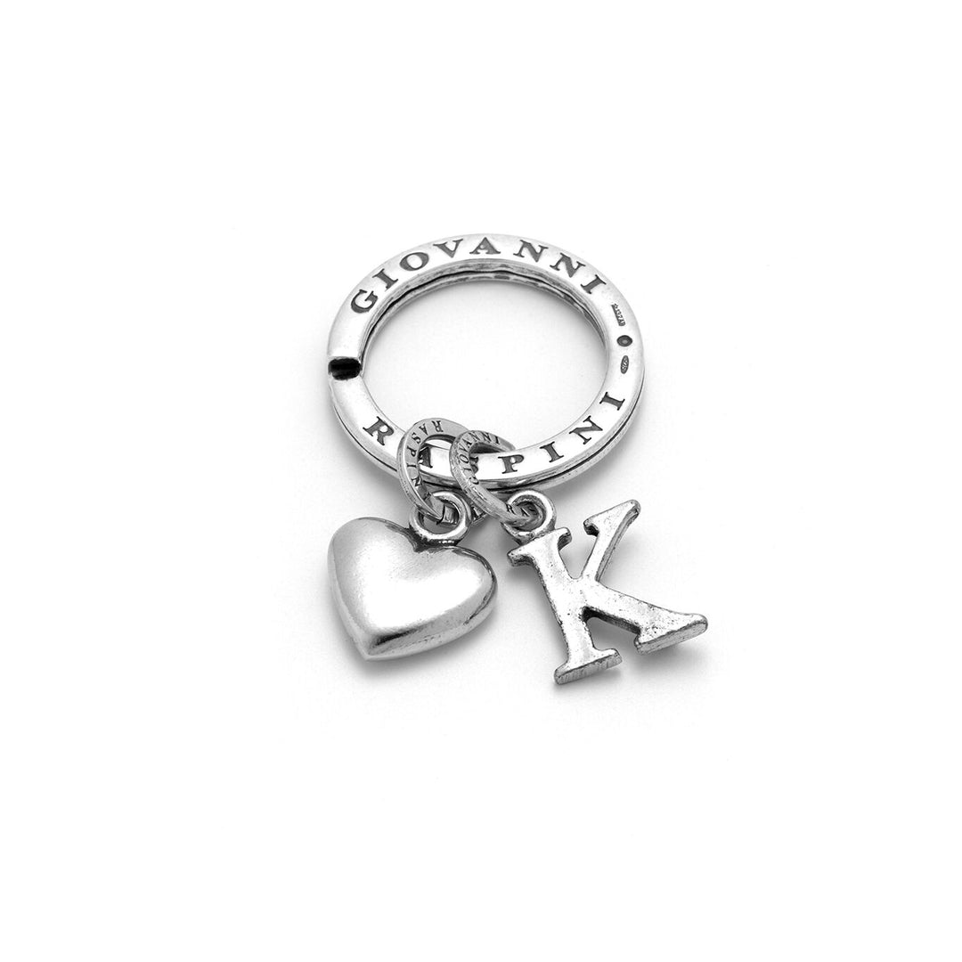 Giovanni Raspini Heart and Letter Key Ring K 1849