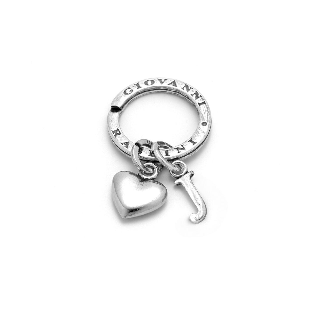 Giovanni Raspini Heart and Letter J key ring 1850