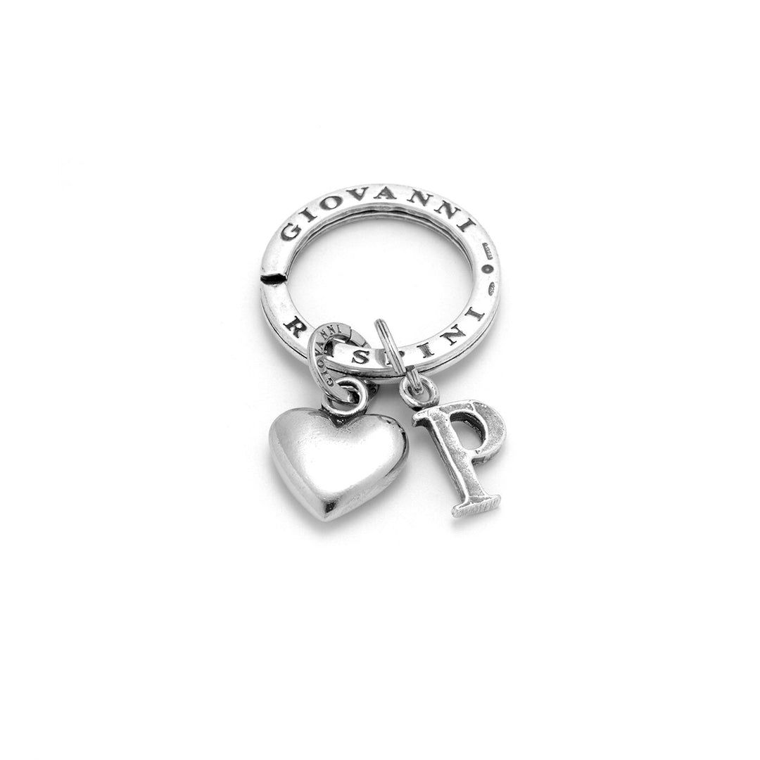 Giovanni Raspini Heart and Letter Key Ring P 1858