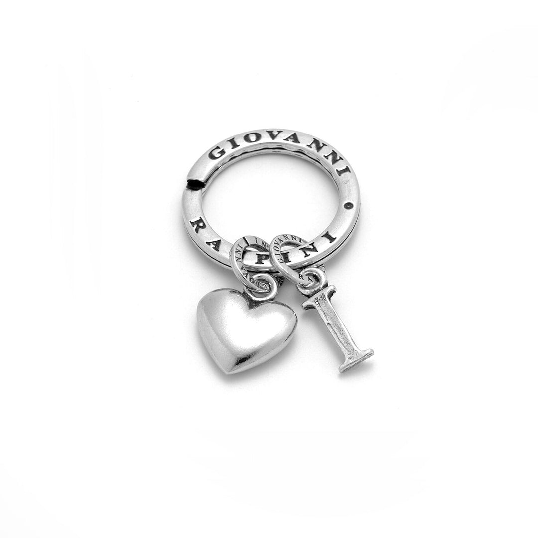 Giovanni Raspini Heart and Letter Key Ring I 1863