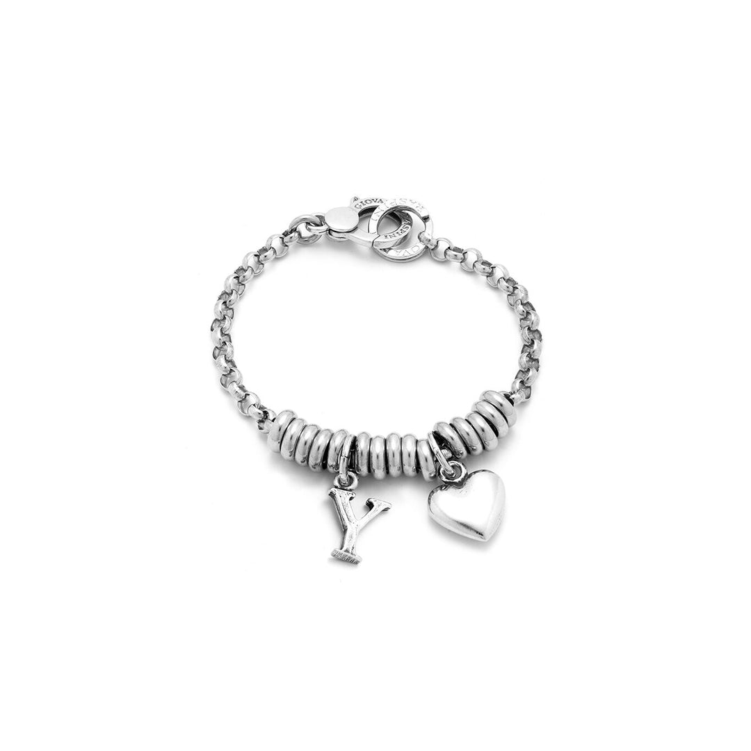 Giovanni Raspini Heart and Letter Y Bracelet silver X01874