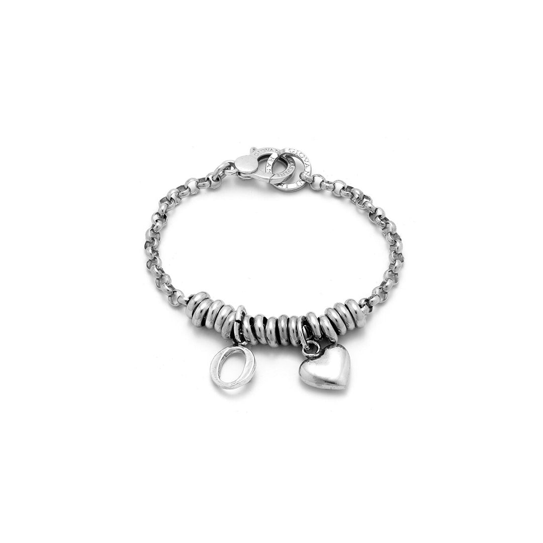 Giovanni Raspini Heart and Letter O Bracelet silver X01883
