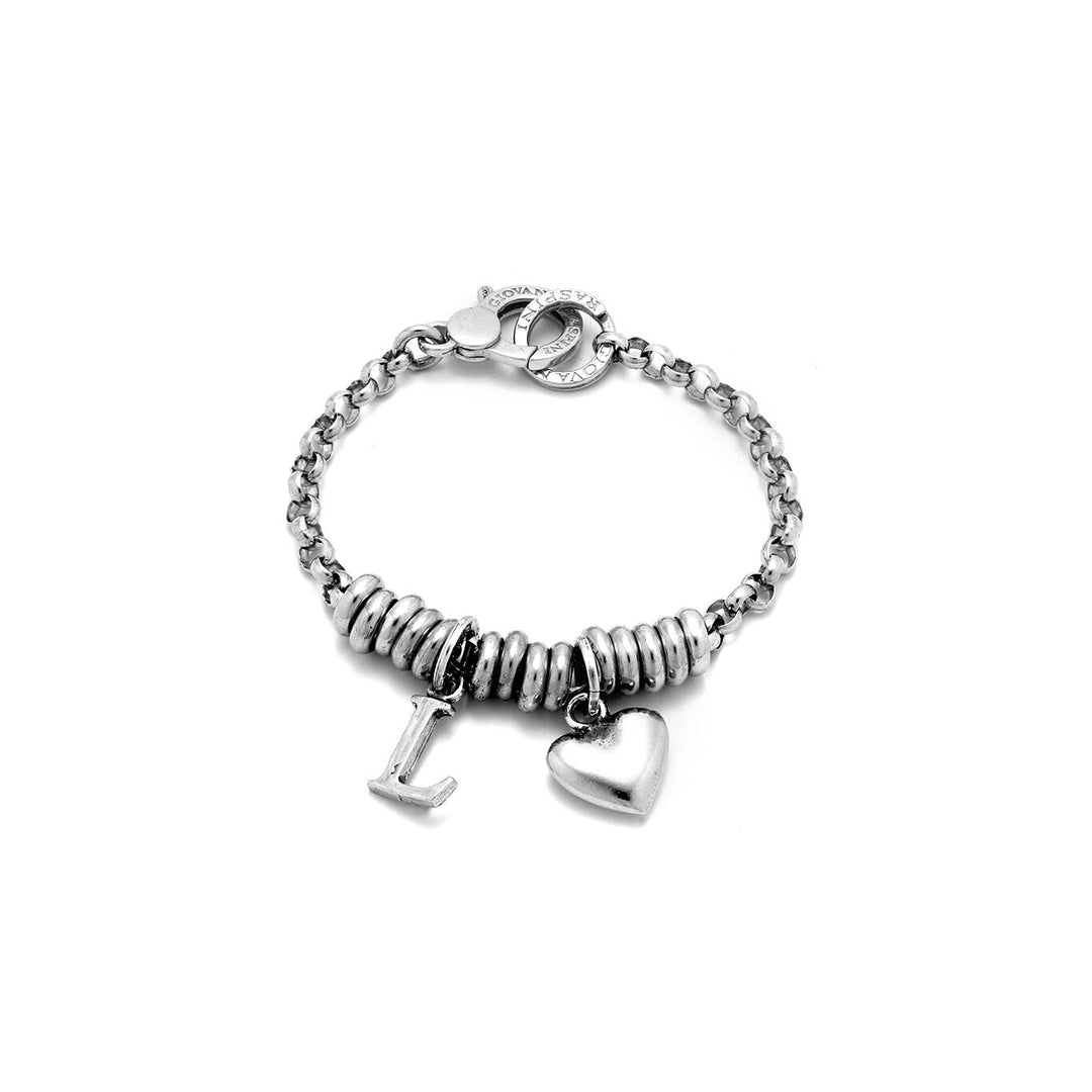 Giovanni Raspini Heart and Letter L Bracelet silver X01886