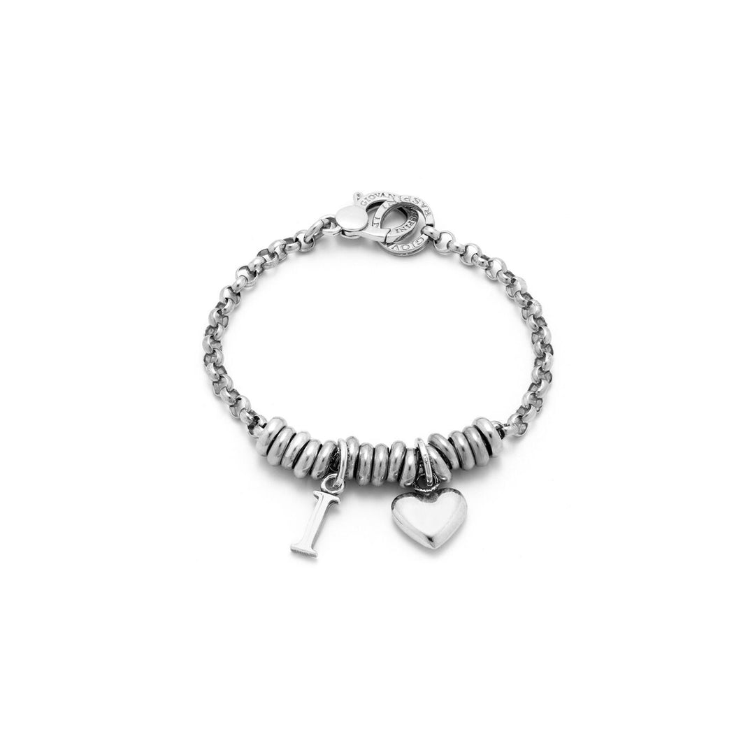 Giovanni Raspini Heart and Letter I Bracelet silver X01889