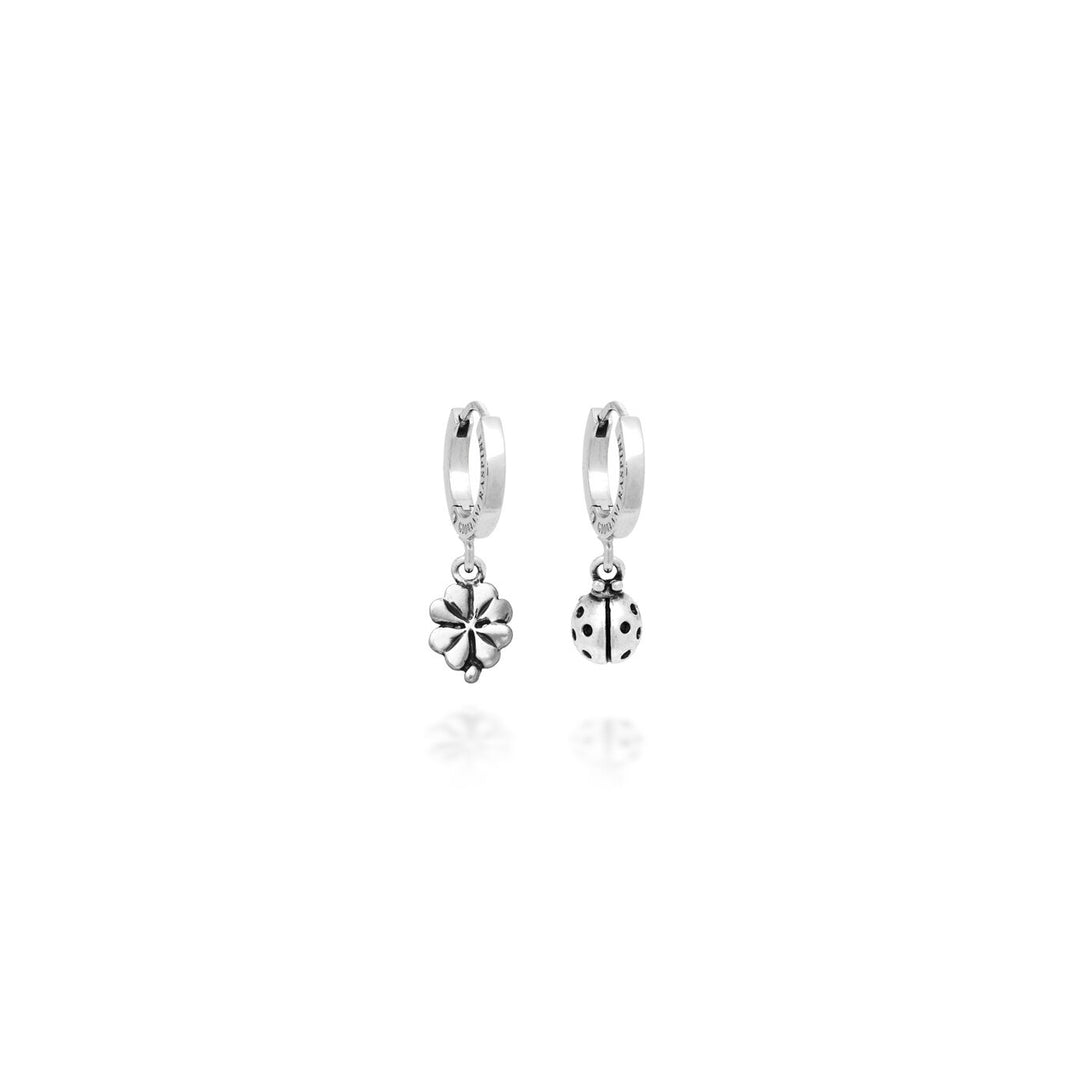 Giovanni Raspini Huggie Fortuna earrings silver X01912