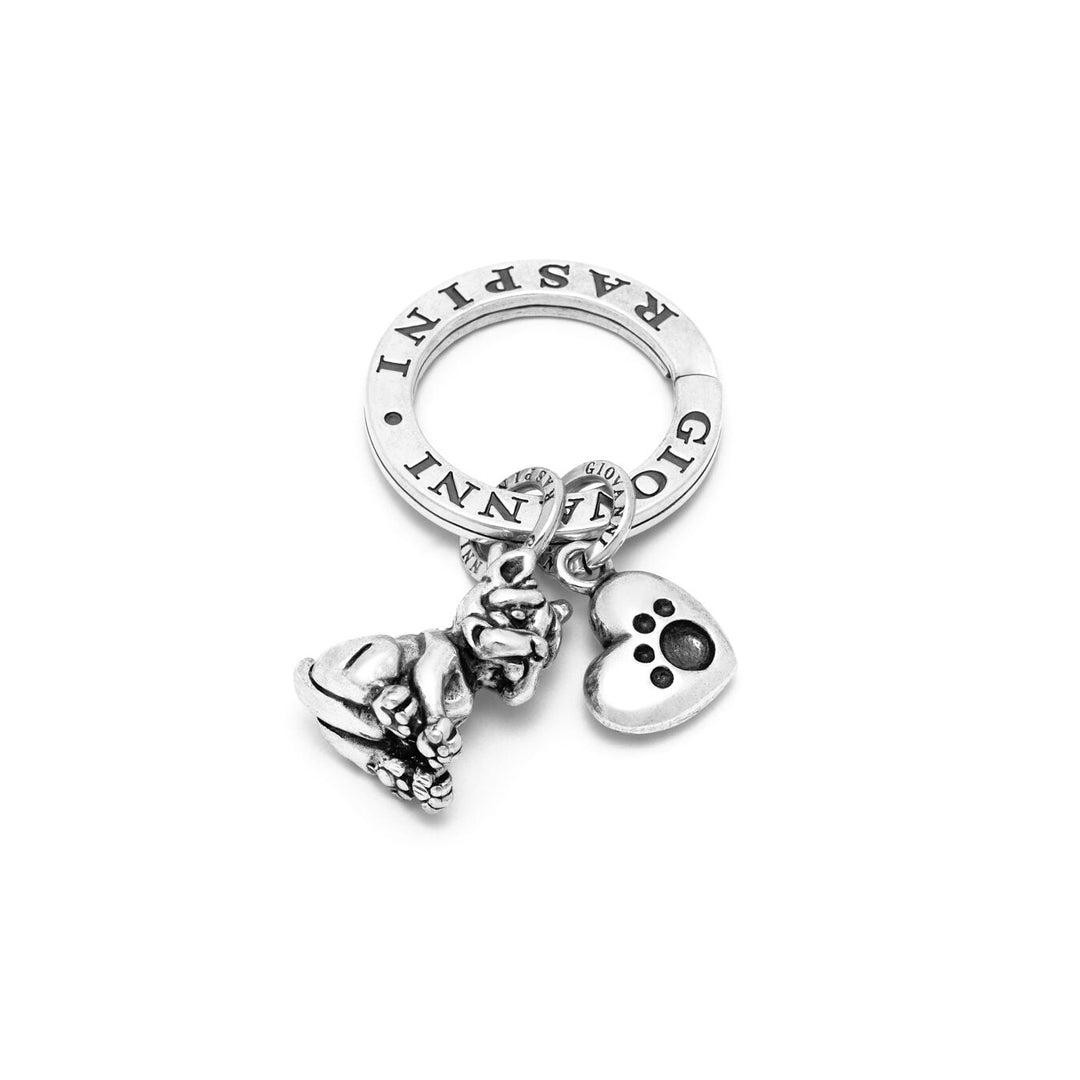 Giovanni Raspini I Love My Dog key ring silver X01936