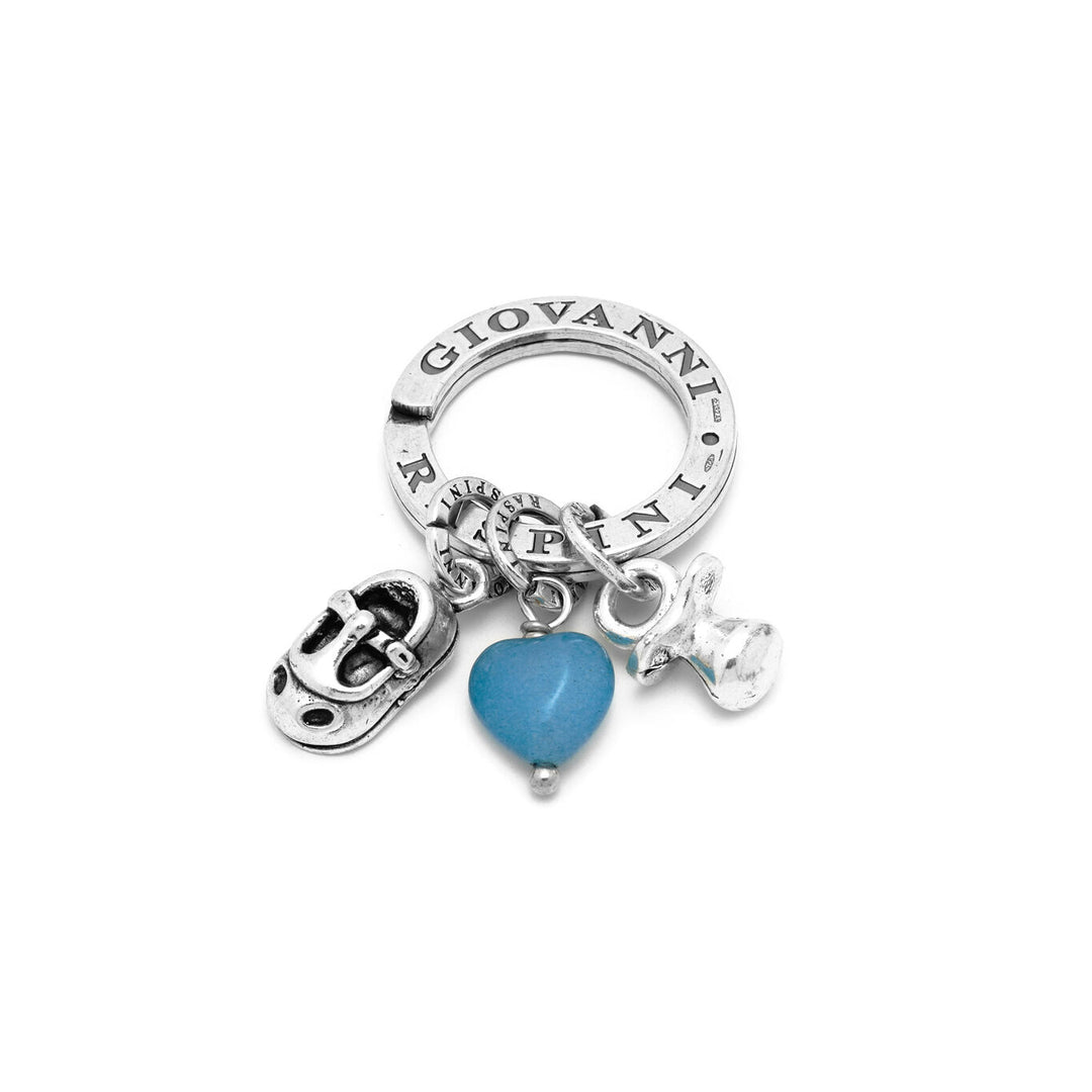 Giovanni Raspini Baby First Steps Keyring silver X01942