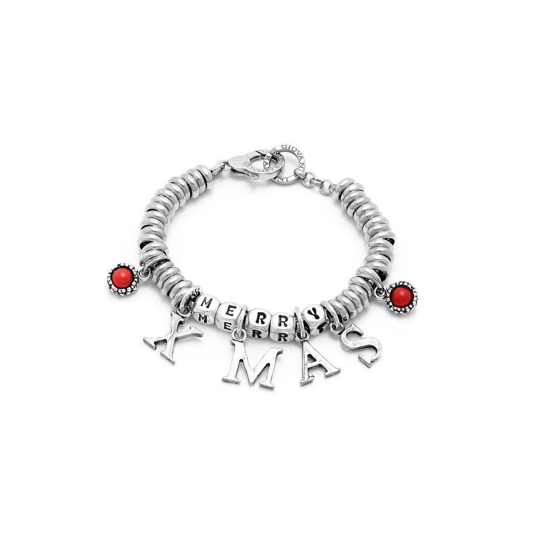 Giovanni Raspini Merry Xmas silver bracelet X01960