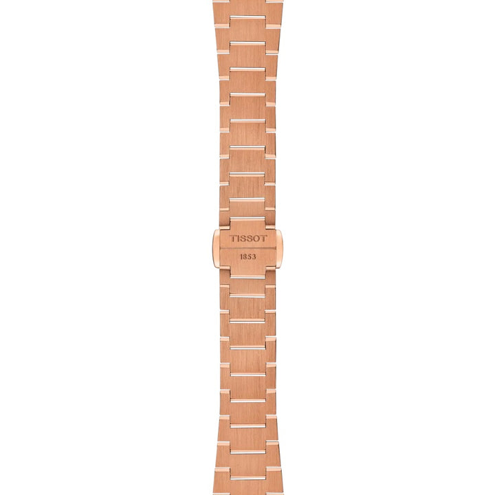 Tissot watch PRX 25mm rose gold diamonds quartz steel PVD rose gold finish T137.010.33.506.00