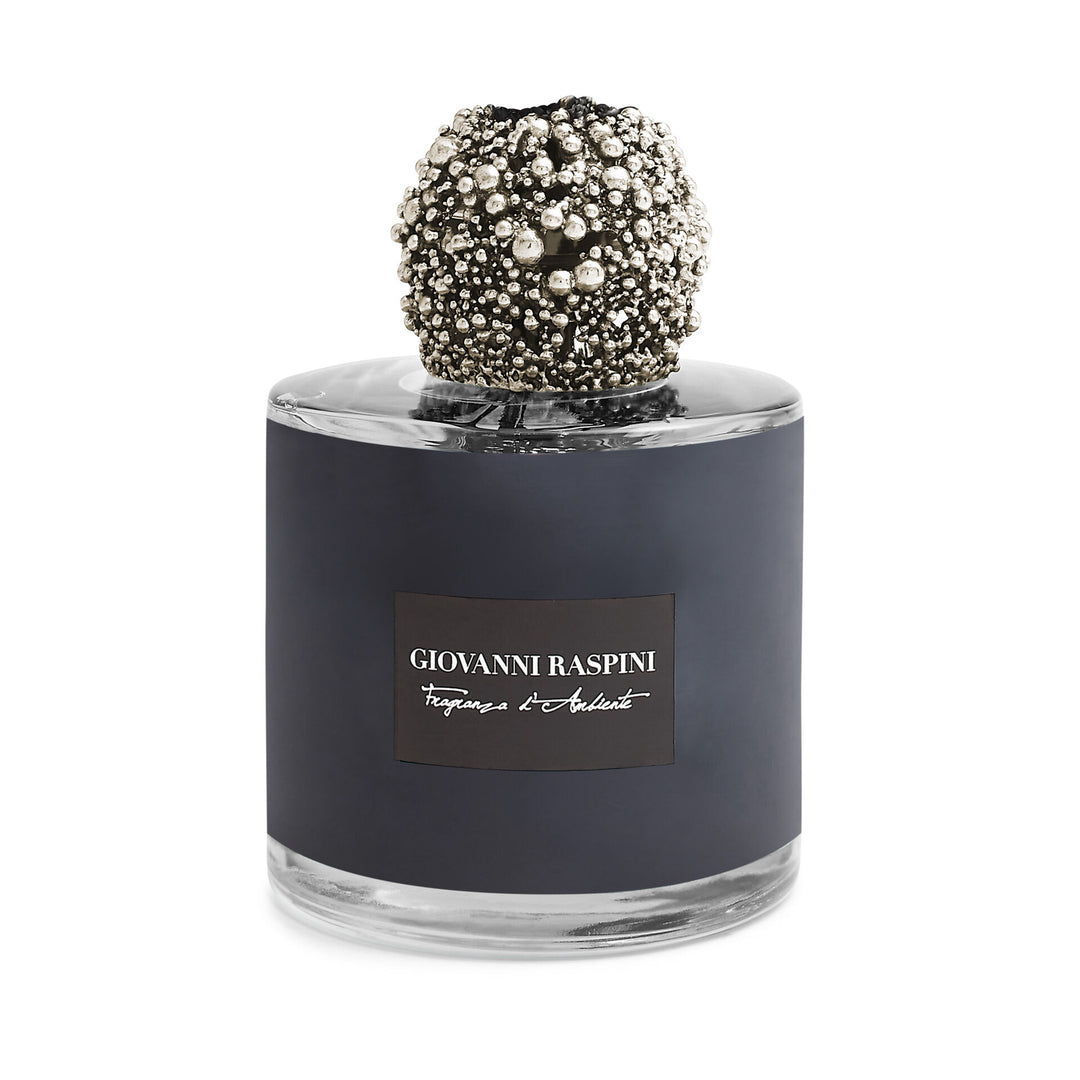 Giovanni Raspini Perlage Diffuser - Nero Divino home fragrance with white bronze decoration - XB0144