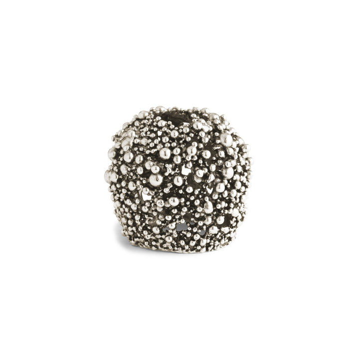 Giovanni Raspini Perlage Diffuser - Vento di Mare room fragrance with white bronze decoration - XB0146