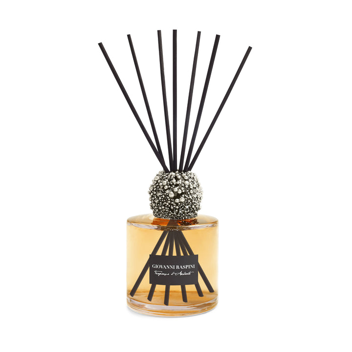 Giovanni Raspini Perlage Diffuser - Iris Dust home fragrance with white bronze decoration - XB0142