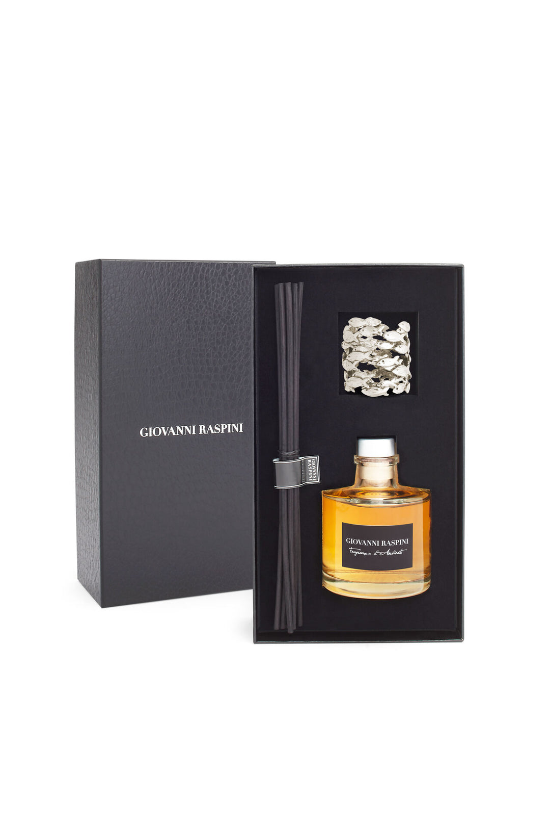 Giovanni Raspini Sardine Diffuser - Iris Dust home fragrance with white bronze decoration - XB0148