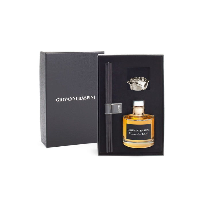 Giovanni Raspini Pink Diffuser - Iris Dust home fragrance with white bronze decoration - XB0163