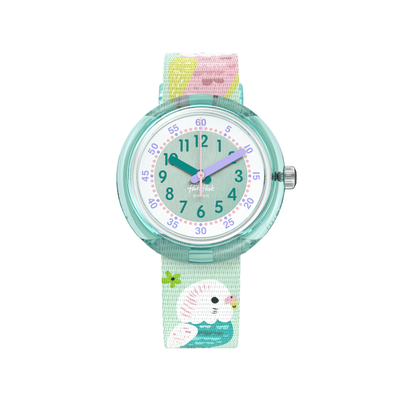 Flik Flak Happy Budgies Friends Fur-Ever 32mm FPNP160 watch