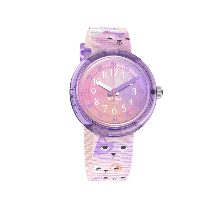 Flik Flak Cuti Kitty दोस्तों Fur-ever 32mm FPNP162 वॉच