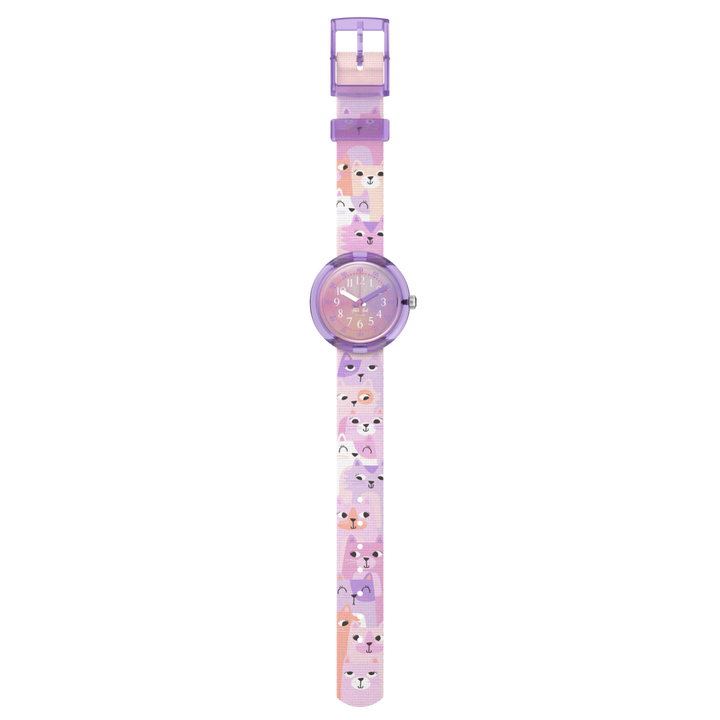 Flik Flak Cuti Kitty दोस्तों Fur-ever 32mm FPNP162 वॉच